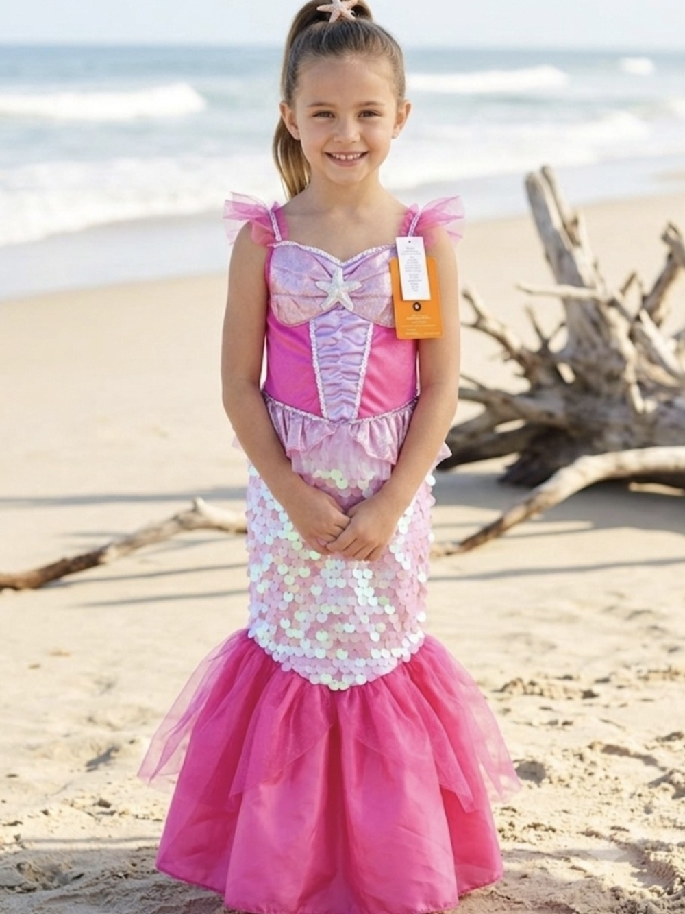 Pink Sequin Mermaid Dress Costume